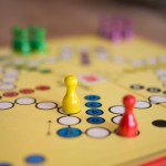 An image of a board game that may be palyed when travelling on a coach.
