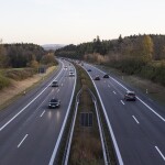 An image of two main roads going in opposite directions.